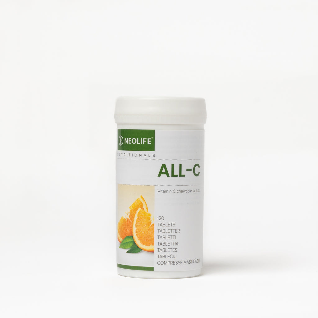 „All C“, vitamino C maisto papildas, kramtomosios tabletės (120 tablečių)