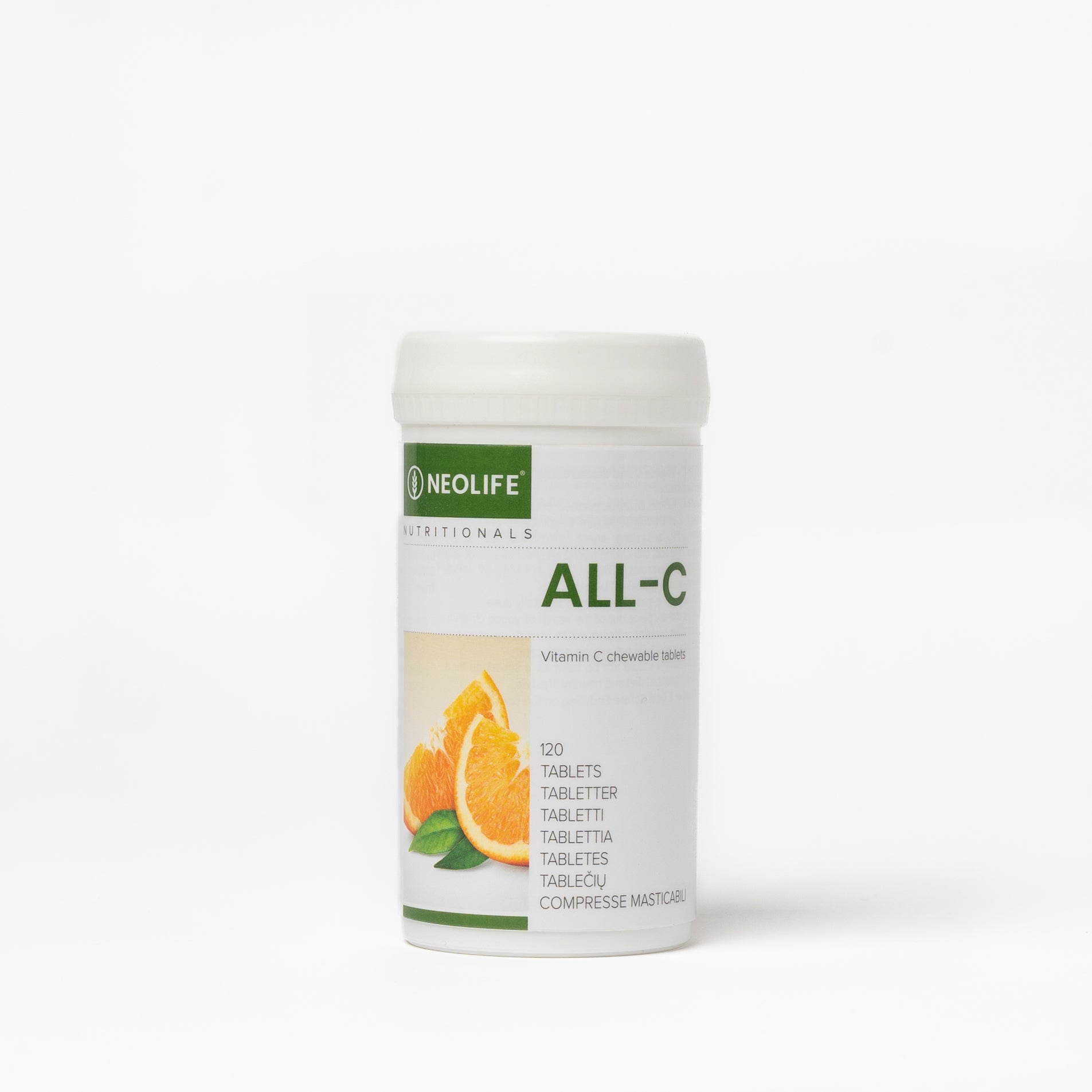 „All C“, vitamino C maisto papildas, kramtomosios tabletės (120 tablečių)