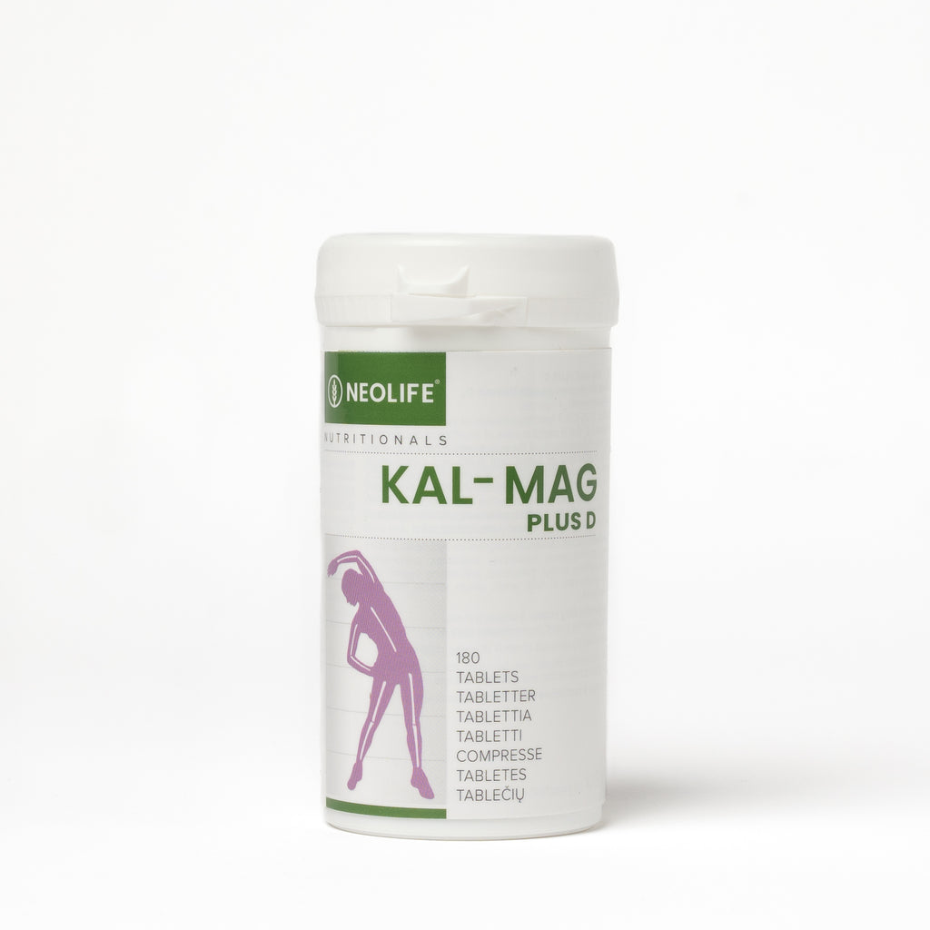 "Kal-Mag Plus D" mineralų  maisto papildas - kalcis, magnis ir vit. D3 (180 tablečių)