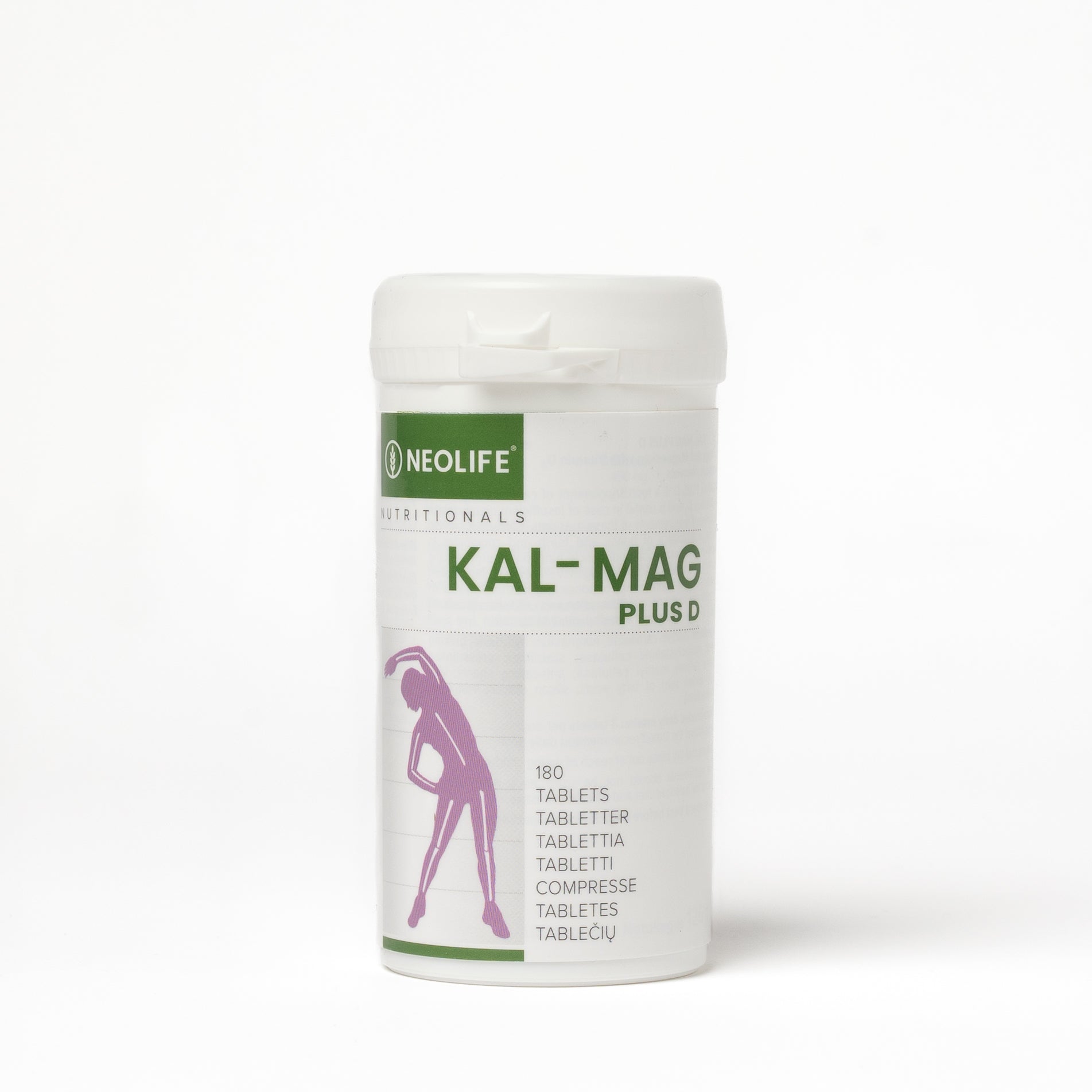 "Kal-Mag Plus D" mineralų  maisto papildas - kalcis, magnis ir vit. D3 (180 tablečių)