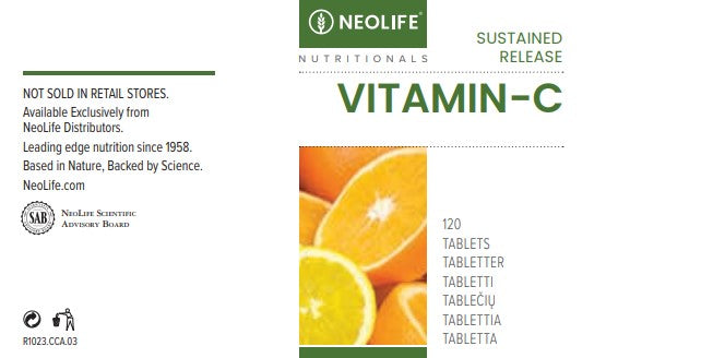 „Sustained Release Vitamin C“, vitamino C maisto papildas (120 tablečių)