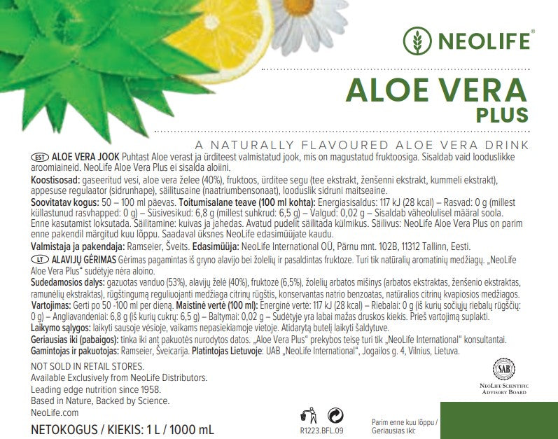Aloe Vera Plus alavijų gėrimas (1L)