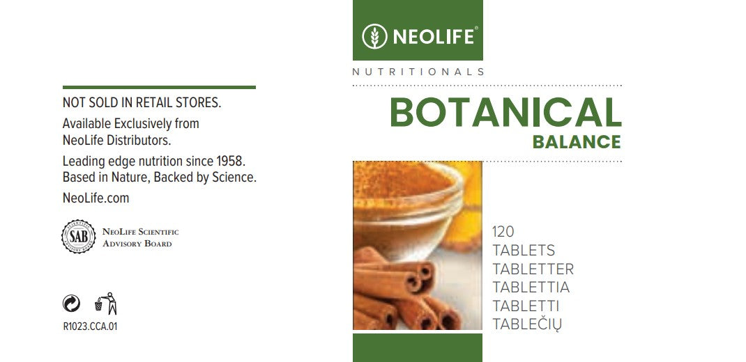 Botanical Balance maisto papildas (120 tablečių)