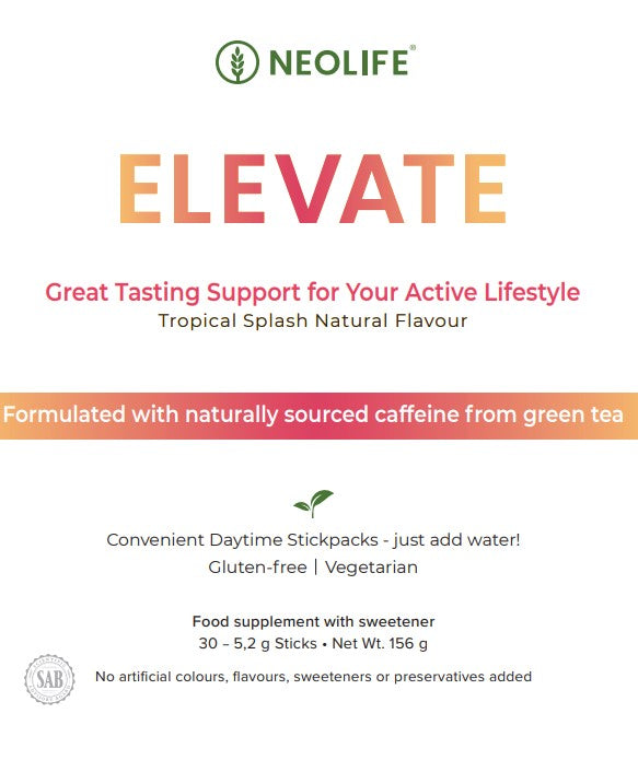ELEVATE - maisto papildas su L-teaninu, aminorūgštimis ir vitaminais