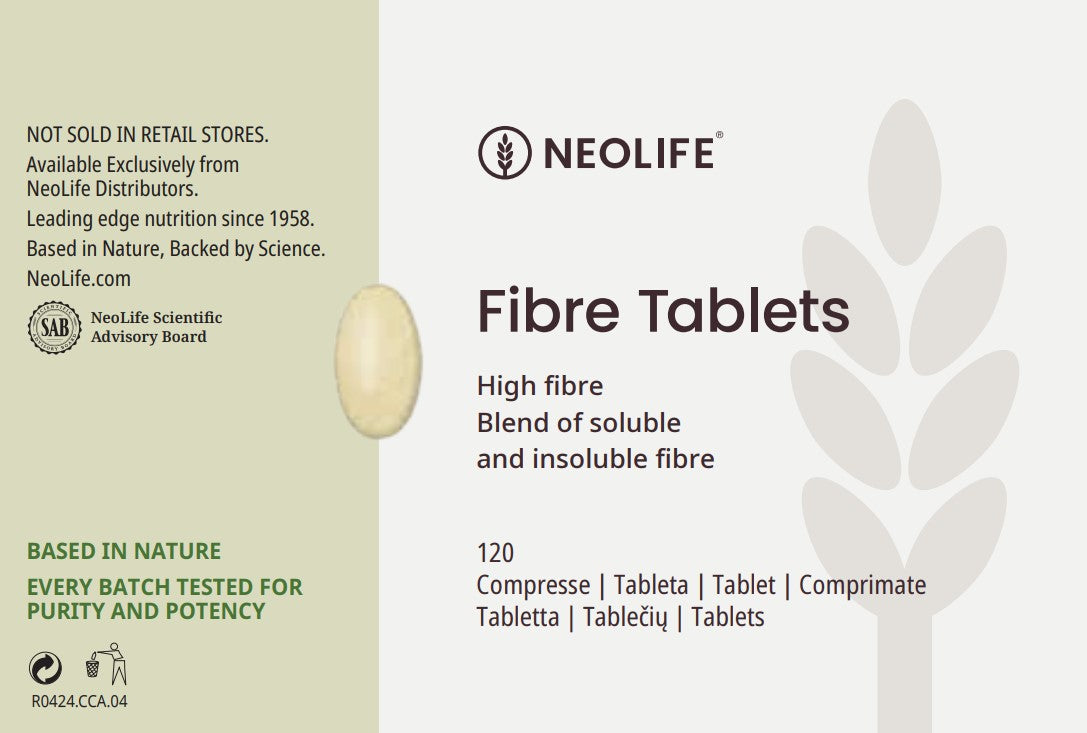 Fibre Tablets - skaidulinių medžiagų šaltinis (120 tablečių)