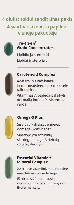 „Pro Vitality+“, maisto papildas (30 maišelių, 120 tablečių/kapsulių)