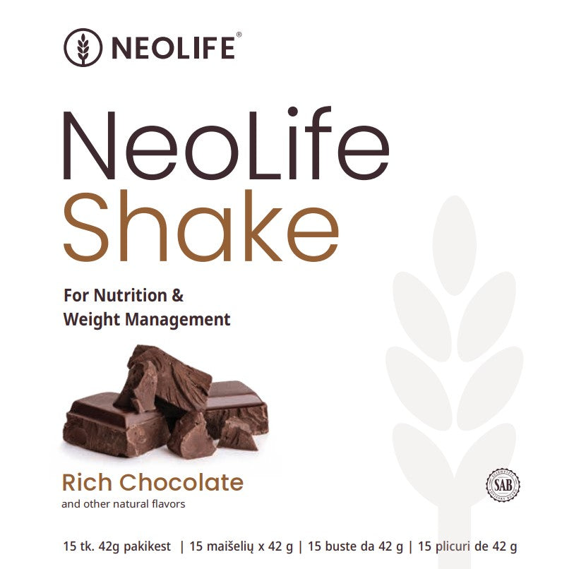 "NeoLifeShake" baltyminis kokteilis šokolado skonio (15 pakelių)
