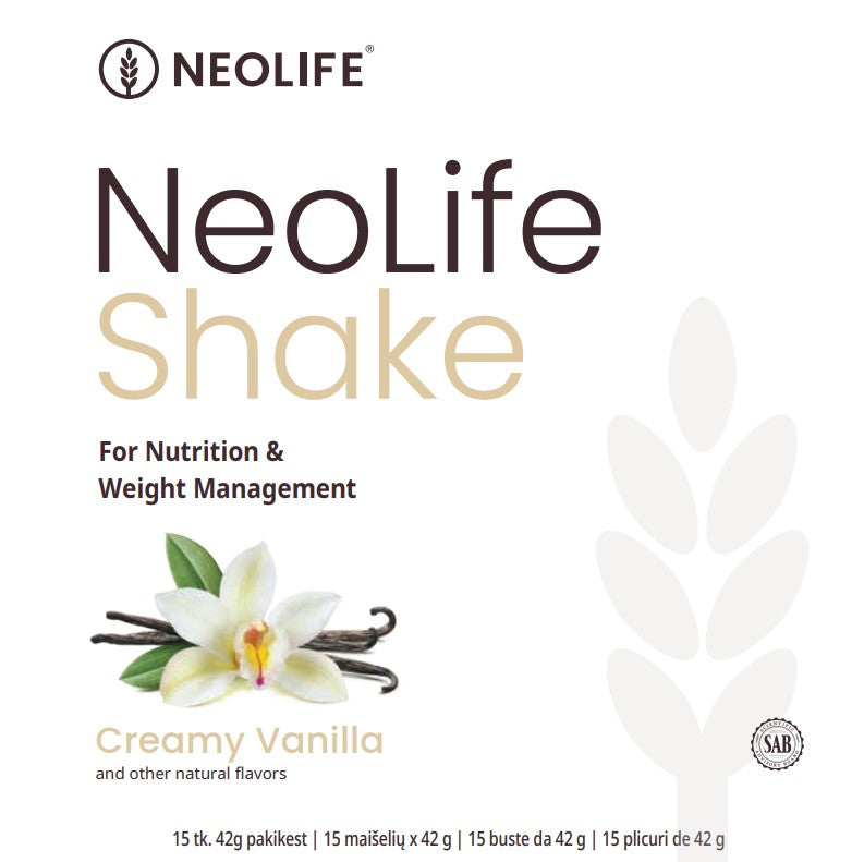 "NeoLifeShake" baltyminis kokteilis vanilės skonio (15 pakelių)